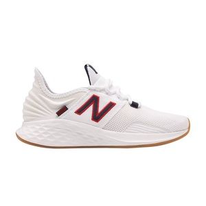 New Balance Fresh Foam Roav Running Shoe - Women’s White, Red, & Navy Blue